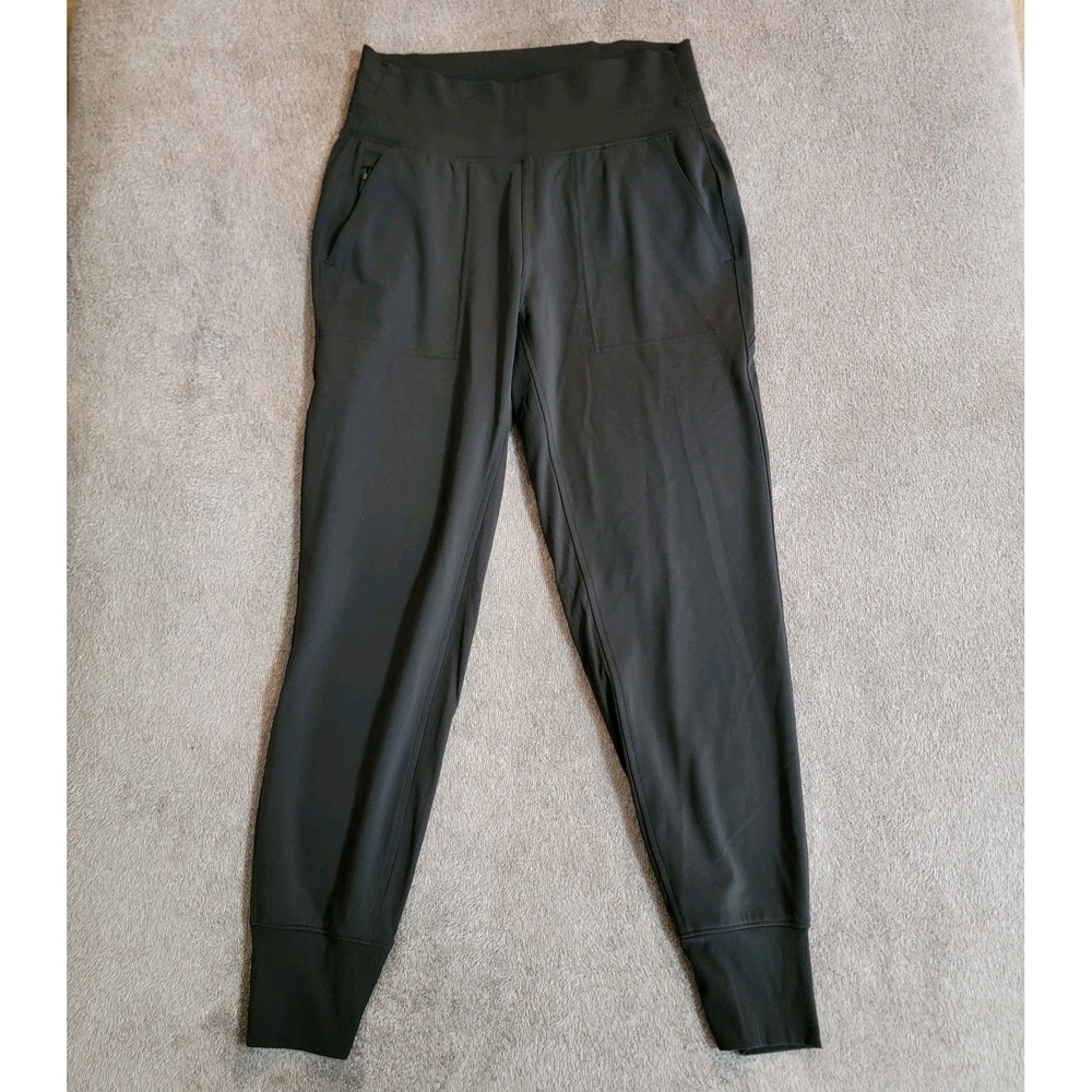 Athleta‎ Venice Jogger Legging Black Size Large Zip Pockets Logo Size S P